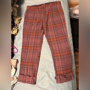 Free People pink striped pant